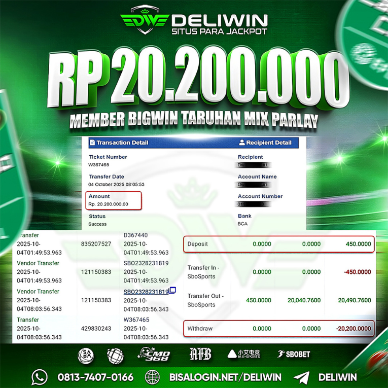DELIWIN JACKPOT PRAGMATICPLAY DELIWIN